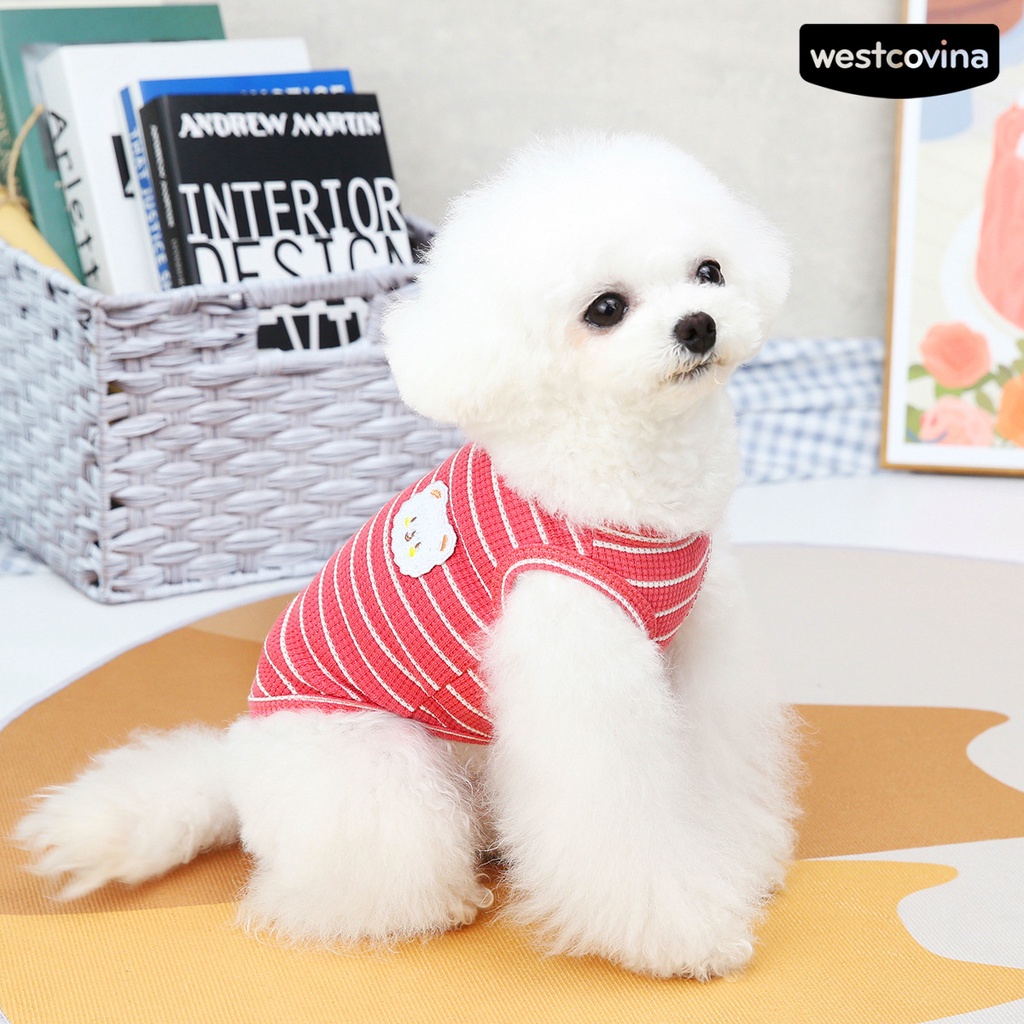 [COD]♞Áo Thun Cotton Thoáng Khí In Hình Gấu Dễ Thương Cho Thú Cưng