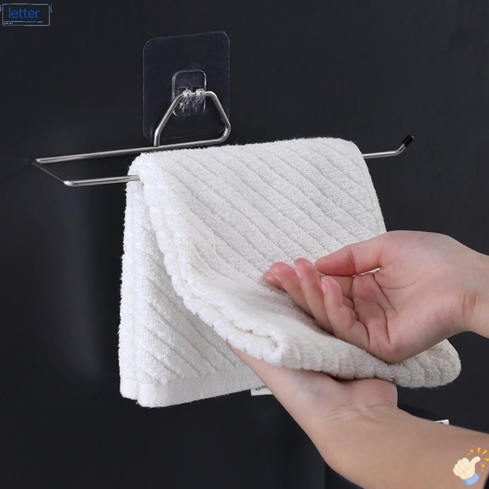 LET Giá Treo Khăn Giấy Cuộn Không Cần Khoan Tiện Dụng Cho Nhà Bếp /