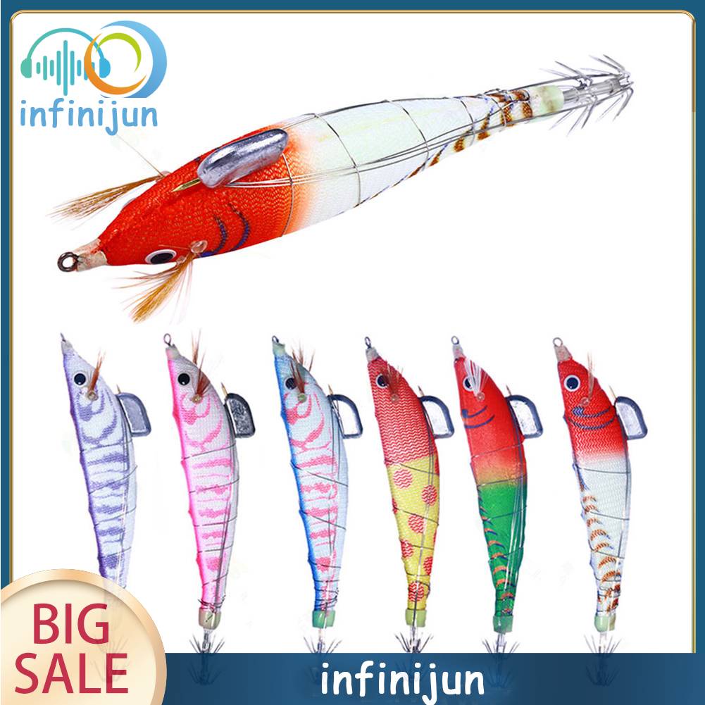 Mồi Câu Cá Giả Hình Tôm Bằng Gỗ Phát Quang Kích Thước 12cm 14.3g