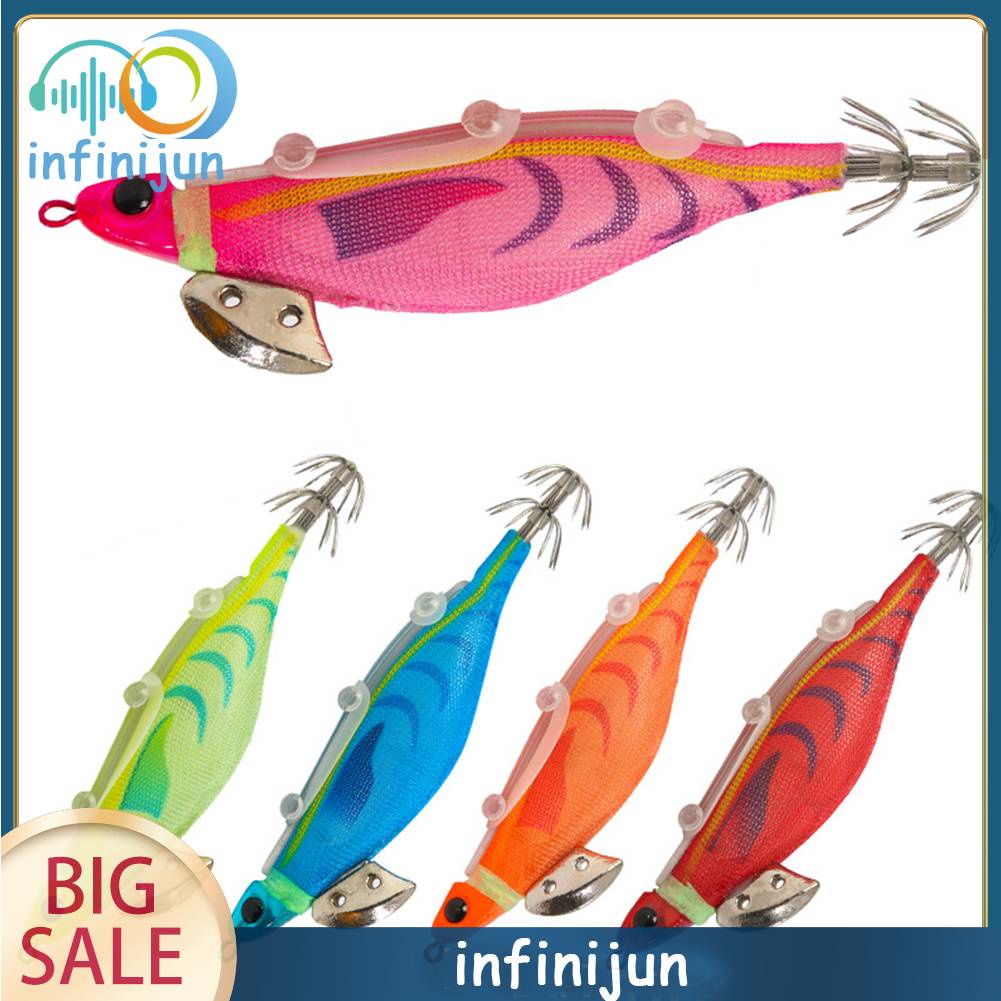 Mồi Câu Cá Giả Hình Tôm Bằng Gỗ Phát Quang 20g 12cm