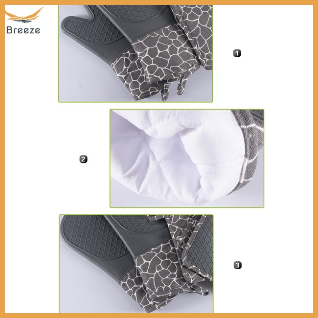 Găng Tay Silicone Cách Nhiệt Chống Trượt Đa Năng Tiện Dụng