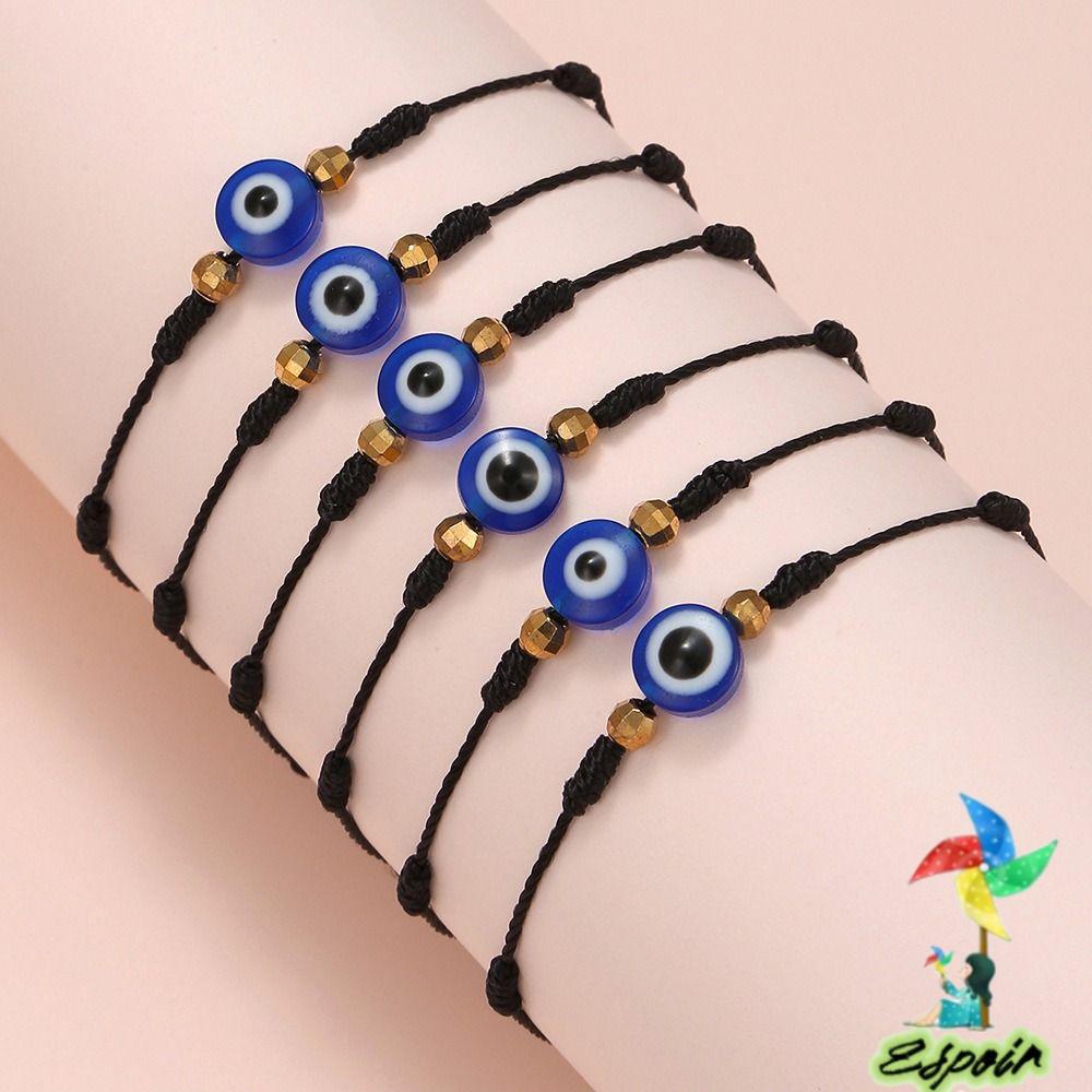 ESPO Vòng Tay Chuỗi Hạt Đá Mắt Quỷ Thời Trang Cho Nam Và Nữ