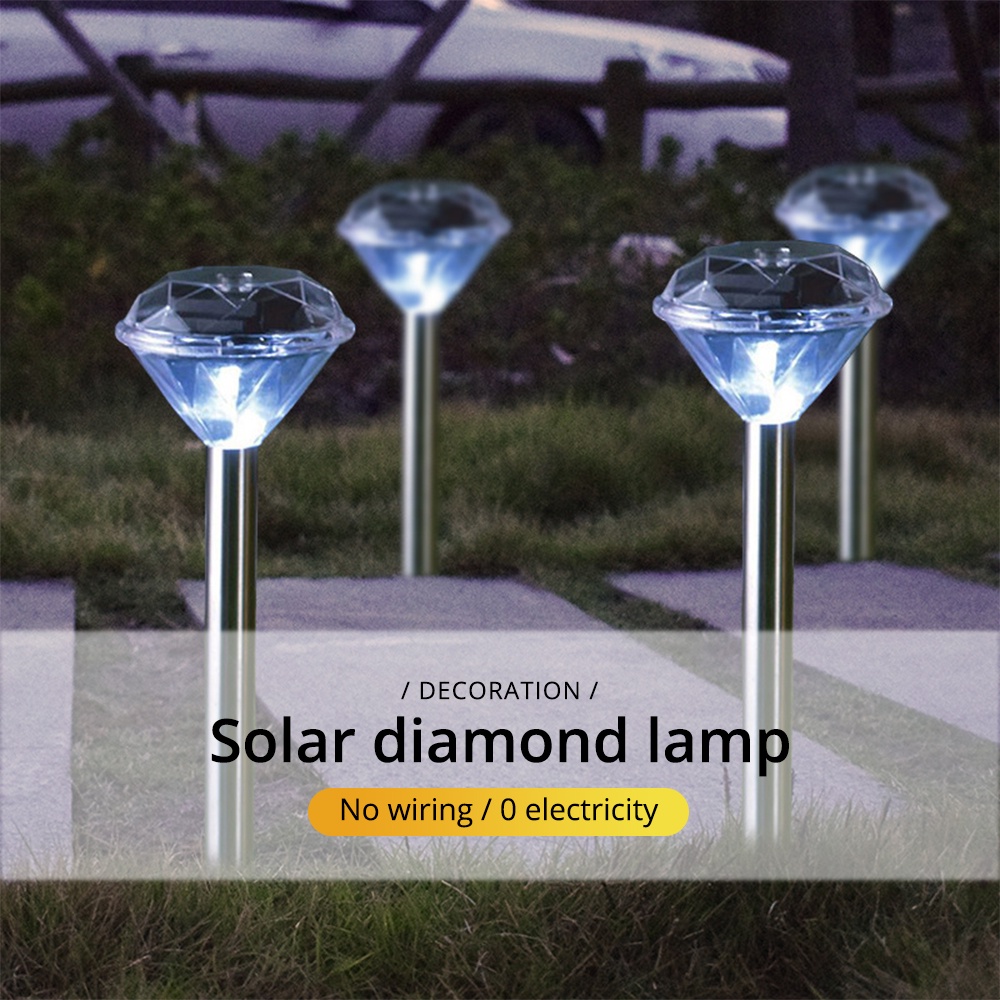 Đèn LED Thẳng Hình Kim Cương Chống Nước Trang Trí Sân Vườn