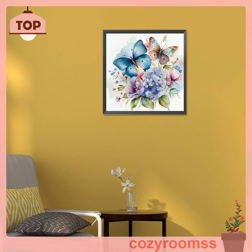 Tranh Đính Đá Kim Cương Toàn Bộ 5D DIY Hình Vẽ Bướm