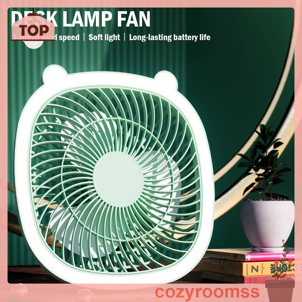 Quạt Điện Làm Mát 3 Tốc Độ 1200MAH Có Thể Gập Lại Cho Văn Phòng / Nhà Ở