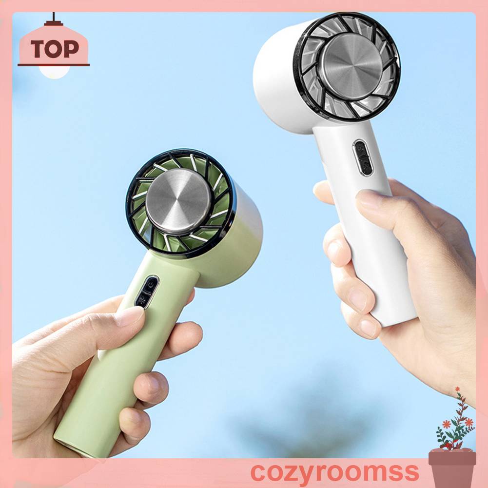 Quạt Mini Cầm Tay Kèm Đế Sạc USB Tiện Dụng Mang Theo Du Lịch Cắm Trại