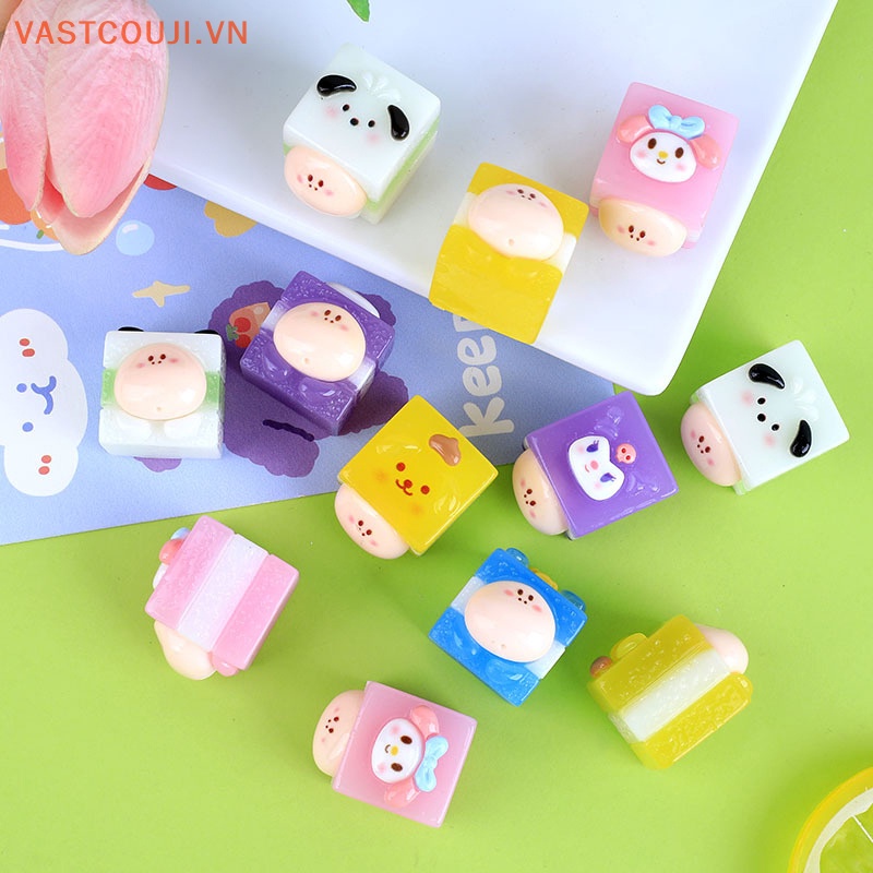 1 Đồ trang trí Búp Bê VASTJI Tiểu Cảnh Hình Vuông Dạ Quang Trang Trí Tiểu Cảnh