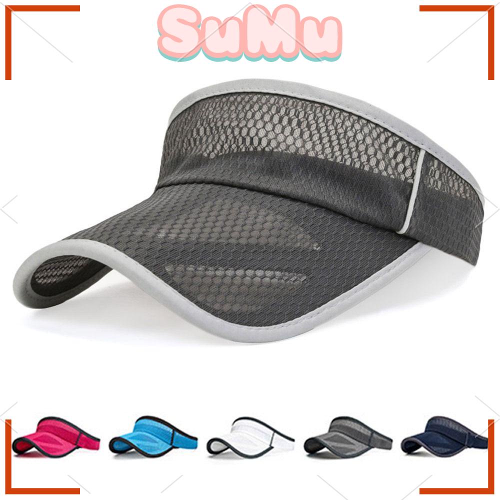SUMU Mũ Lưỡi Trai Hở Chóp Phối Lưới Thoáng Khí Chống Tia Uv