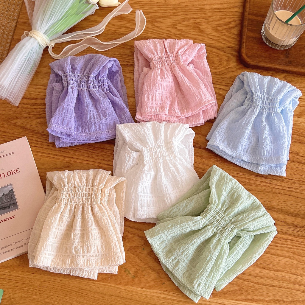 Găng Tay Chống Nắng / Tia UV Bằng Lụa Lạnh Dáng Rộng Phong Cách Hàn Quốc Thời Trang Đa Năng