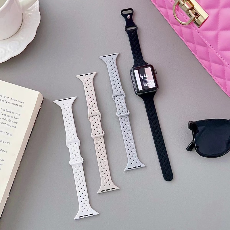Dây Đeo Đồng Hồ Bằng silicone Cho Apple watch 7 se 3 4 5 6 8 iwatch 44mm 40mm 45mm 41mm 49mm 42mm 38mm