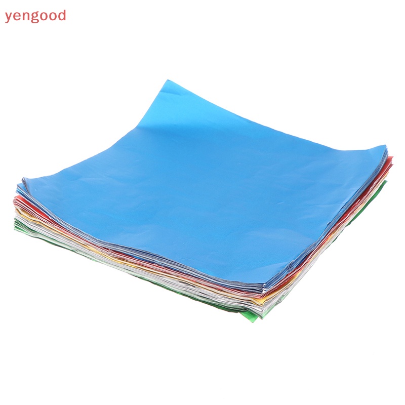(YGD) 100 Tờ Giấy Nhôm 20 * 20cm Gói Kẹo Sô Cô La Đám Cưới