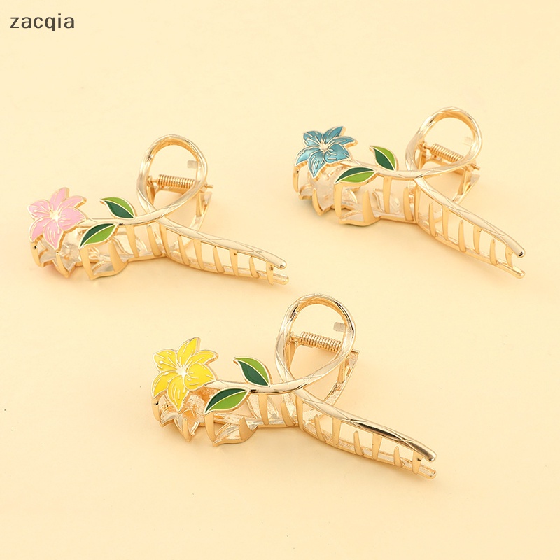 Kẹp Tóc Kim Loại Hình Hoa Lily / Cá Mập / Hình Học Thời Trang Cho Nữ