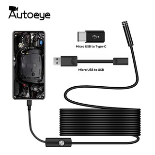 Camera nội soi 7mm / 5.5mm 3 trong 1 usb ip67 6 leds chống nước cho windows macbook pc android 2 / 1.5 / 1m type-c