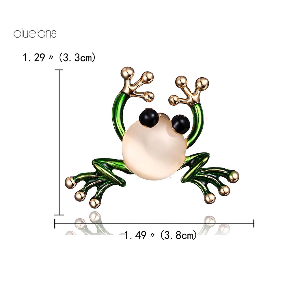 Ghim Cài Áo Hình Chú Ếch Đính Ngọc Trai Nhân Tạo Thời Trang