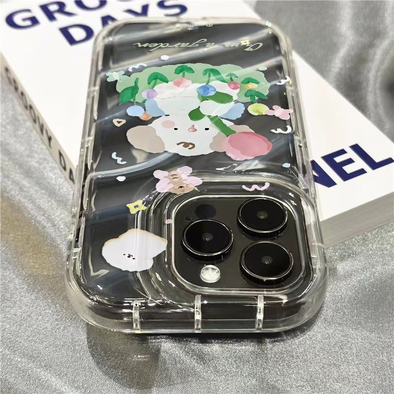 Ốp Điện Thoại Mềm Trong Suốt Họa Tiết Cún Dễ Thương Cho Iphone 14Promax 1312 8 Xr 11 7 ZGWZ