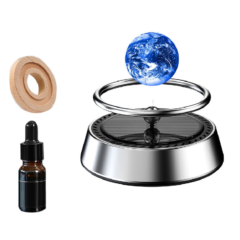 Nước Hoa Xoay Tự Động Trang Trí Nội Thất Xe Hơi Sử Dụng Năng Lượng Mặt Trời