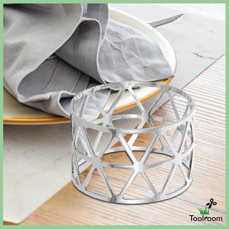 Set 6 Vòng Giữ Khăn Ăn Trang Trí Thời Trang Cho Tiệc Cưới