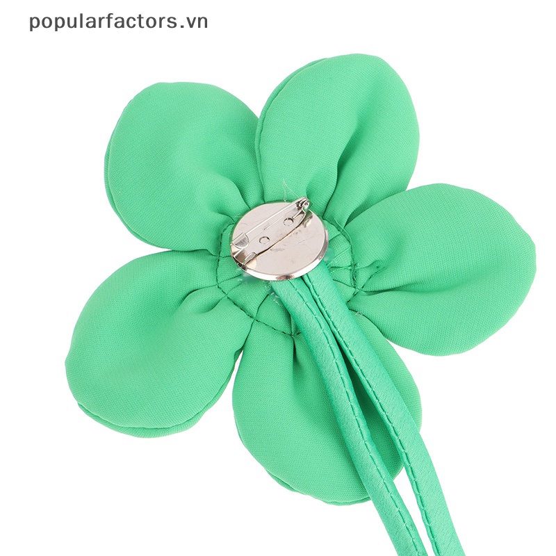 Ghim Cài Áo Hình Hoa Năm Lá Ba Chiều Sáng Tạo Thời Trang DIY Cho Nữ