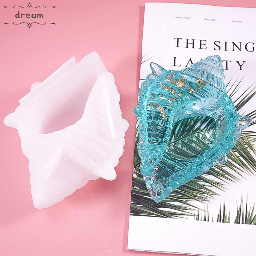 【DREAMLIFE】Shell Mould Flower Pot Home Decor Jewelry Making Sea Shell Secented Candle