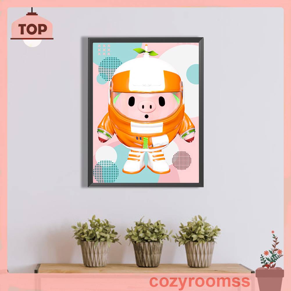 Bộ Tranh Đính Đá 5D Họa Tiết Hoạt Hình Độc Đáo DIY Dùng Trang Trí Nhà Cửa