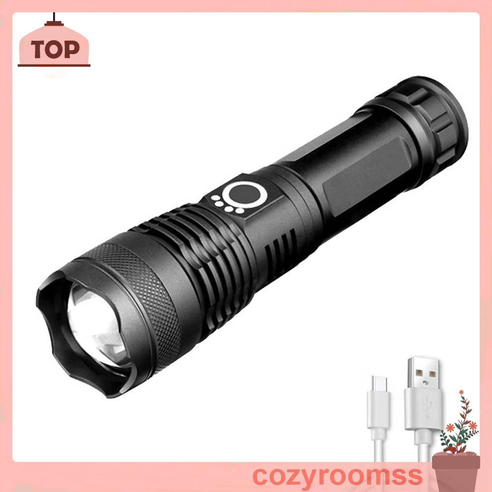 Đèn Pin XHP50 LED 5 Chế Độ 1500LM Chống Thấm Nước IPX4 Sạc USB Tiện Dụng