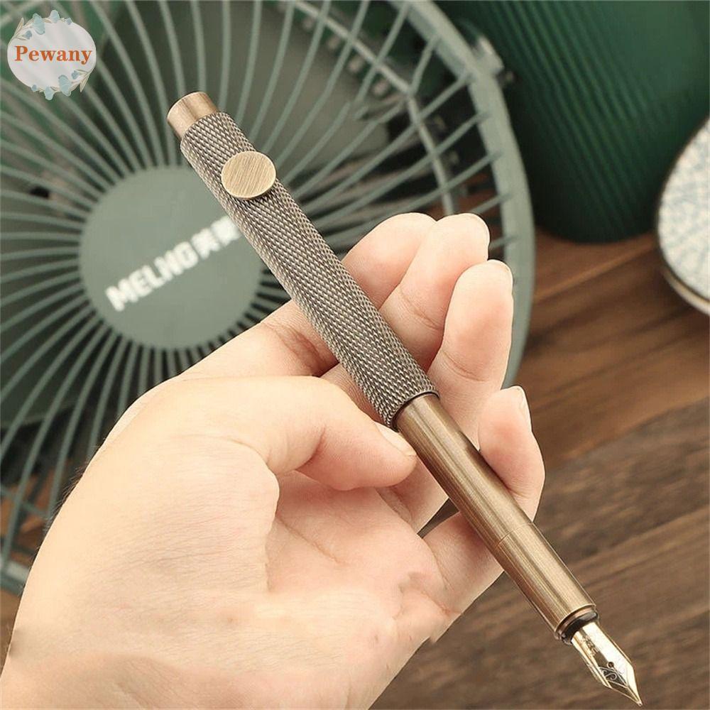 PEWANY Bút Mực Di Động Bằng Kim Loại Phong Cách Retro Sang Trọng Cho Văn Phòng