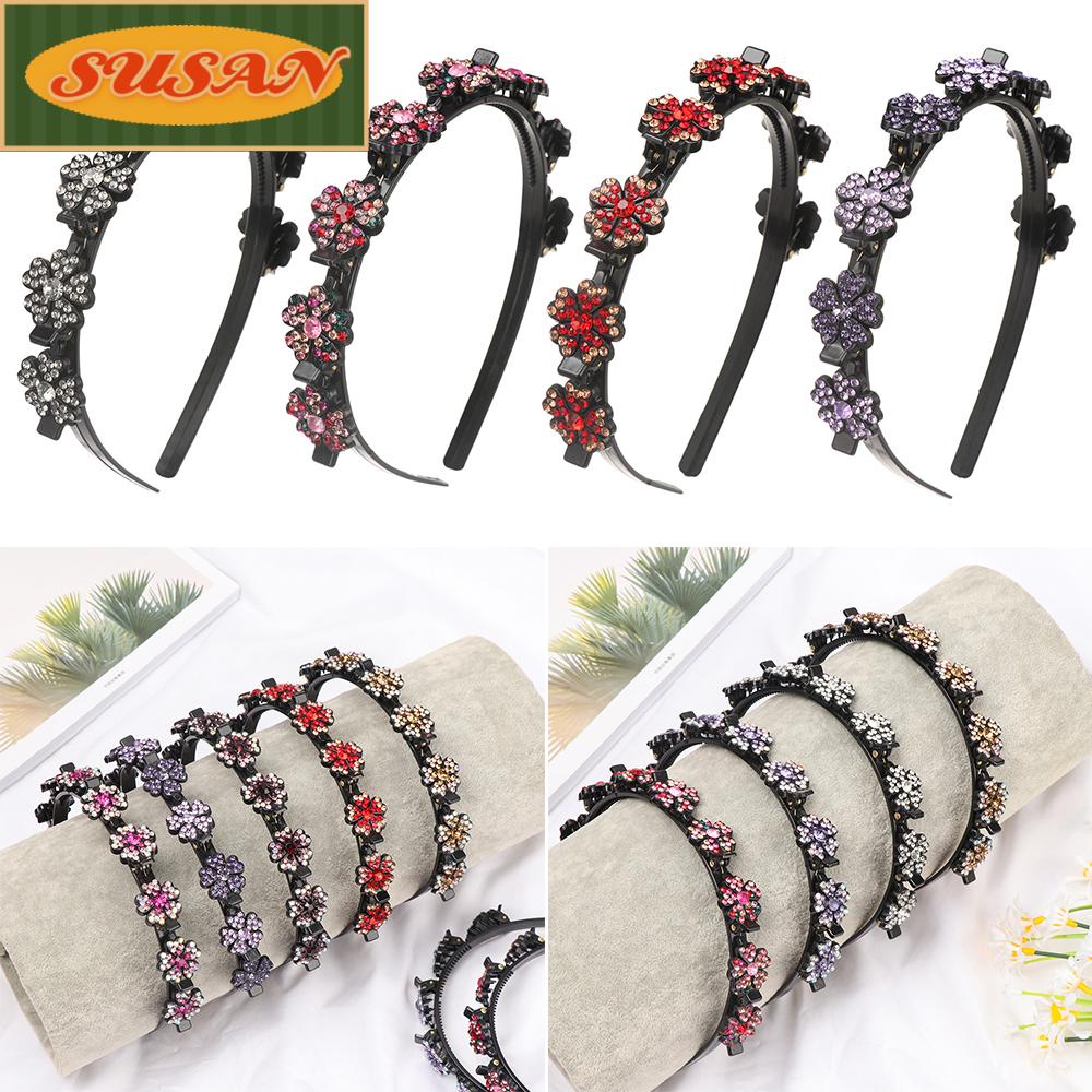 SUSANS Kẹp Tóc Hình Chiếc Răng Đính Đá Thời Trang Cho Nữ