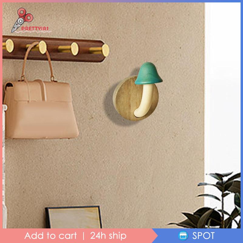 Móc Treo Áo Khoác / Mũ / Túi Xách Bằng Gỗ Kiểu Dáng Dễ Thương Tiện Dụng