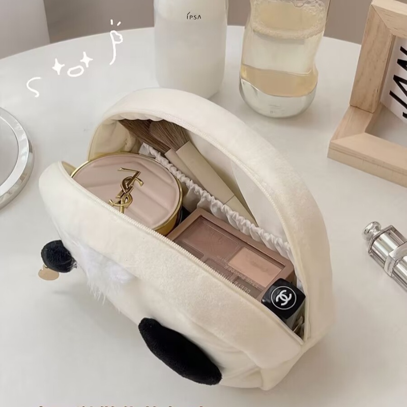 Túi Đựng Bút Phối Lông Họa Tiết Hoạt Hình Dễ Thương Cho Học Sinh