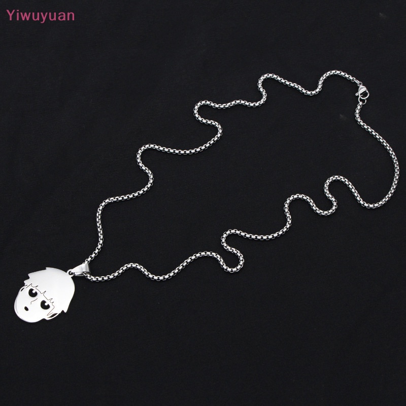 Vòng cổ Thép Titan Mặt Hình Mob Psycho 100 Dễ Thương Cho Cặp Đôi
