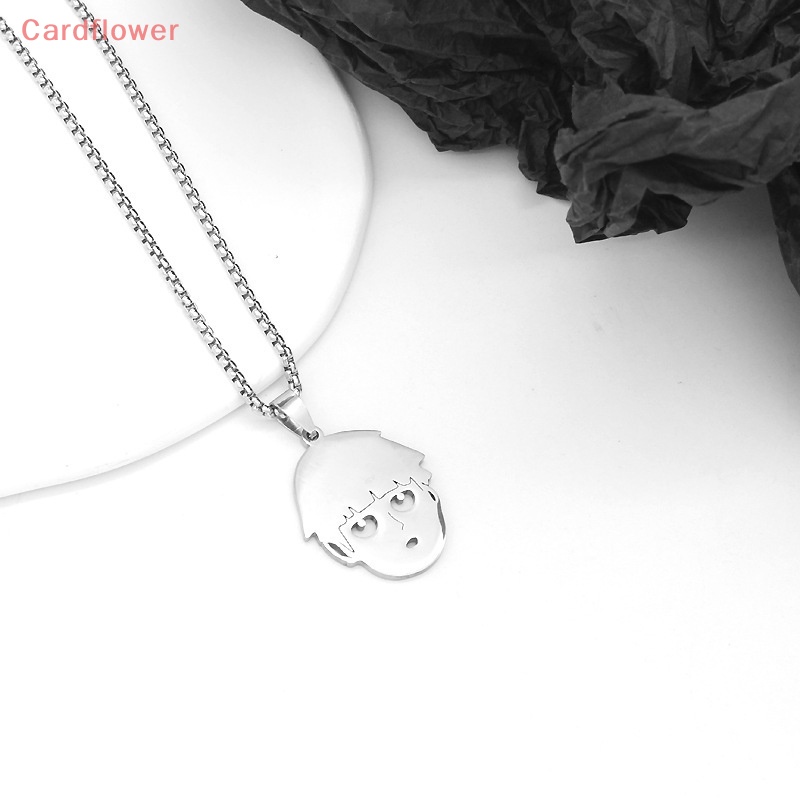 Vòng cổ Thép Titan 100 Mặt Hình Mob Psycho Dễ Thương Cho Cặp Đôi