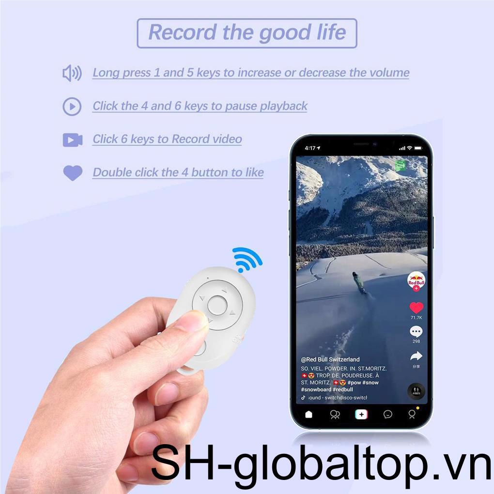 Thiết Bị Điều Khiển Chụp Ảnh Từ Xa Không Dây Dùng Pin Tiện Dụng