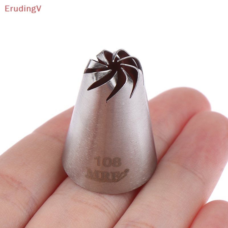 1 Cái [ErudingV] [ErudingV] #108 Đuôi Bắt Bông Kem Trang Trí Bánh Bằng Thép Không Gỉ