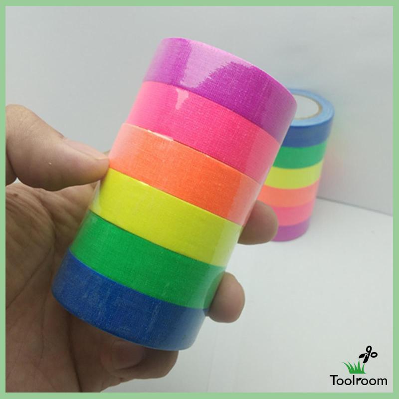 Băng Keo Vải Màu Đen Huỳnh Quang Bản Rộng Không Cặn