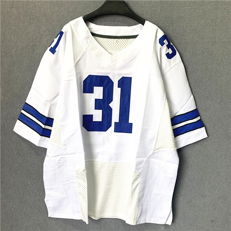 Áo Bóng Đá Mỹ Jersey Retro Hip-Hop Rời Kích Thước Lớn Châu Âu Mỹ Đường Phố Khiêu Vũ Mùa Hè Thêu Áo Thun Bóng Bầu Dục