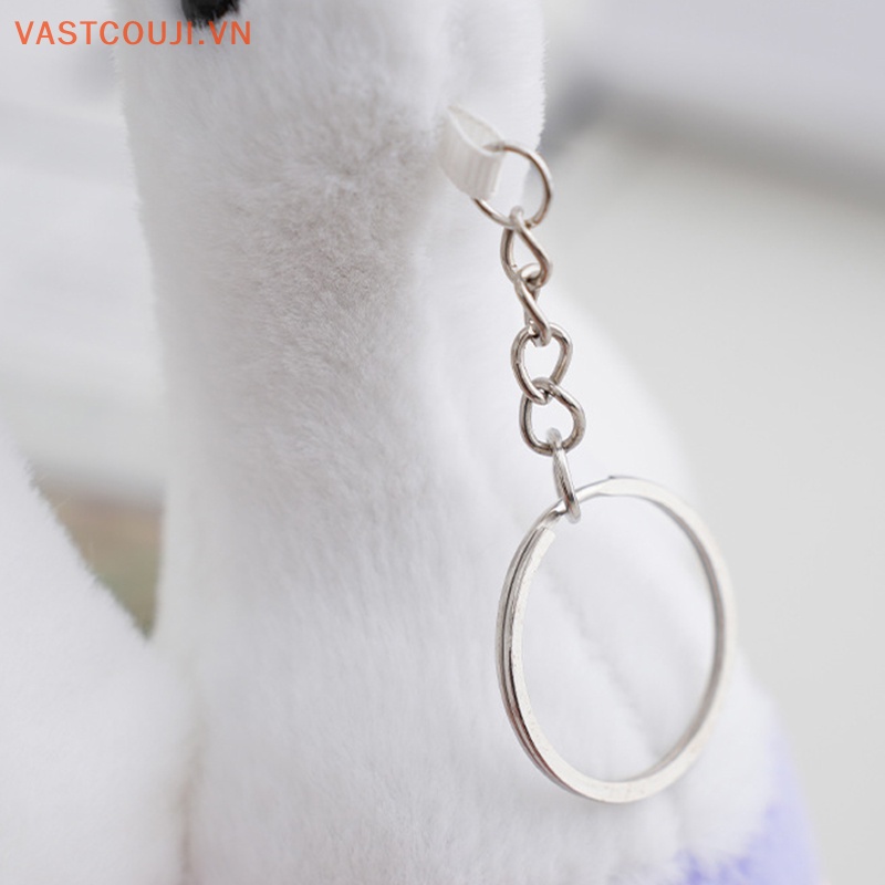 Thú Nhồi Bông Hình Chú Ngỗng Và Hoa Dễ Thương Trang Trí Móc Khóa