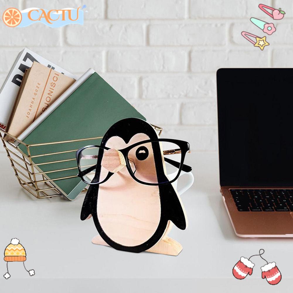 CACTU Giá Đỡ Trưng Bày Mắt Kính Bằng Gỗ Hình Động Vật Độc Đáo Trang