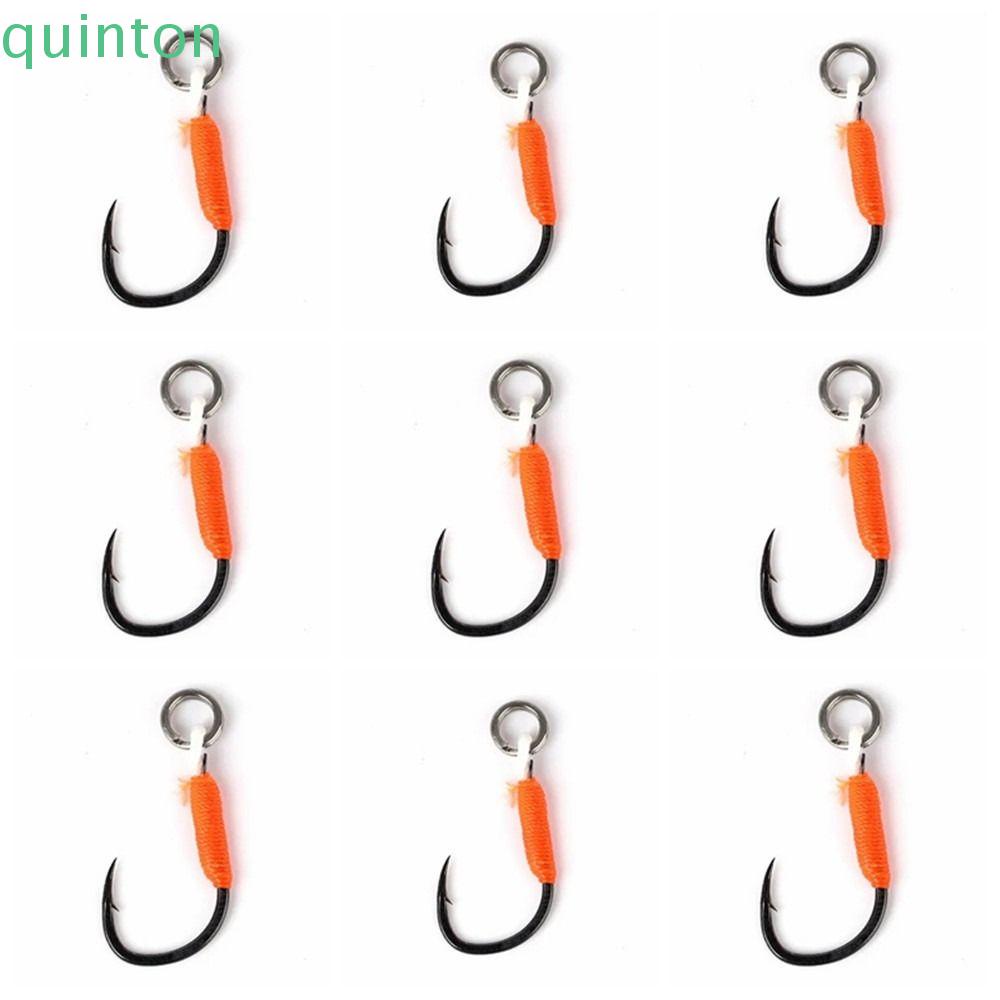 QUINTON Set 10 Lưỡi Câu Bằng Thép Carbon Chất Lượng Cao