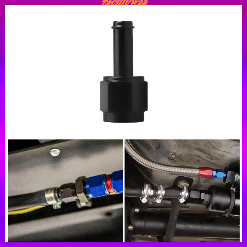 Đầu Nối Ống Nhiên Liệu 6AN Bằng Nhôm Màu Đen