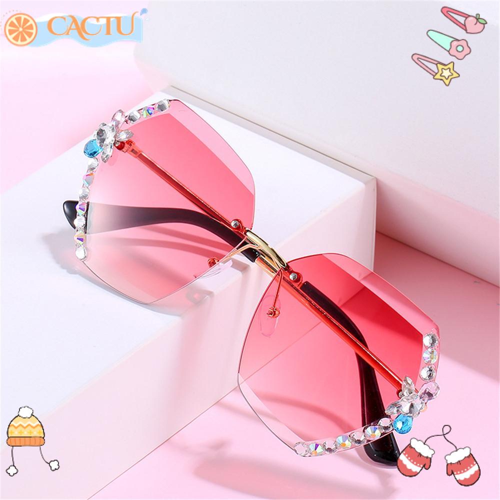 CACTU Kính Mát Đính Đá Thời Trang Dành Cho Nữ