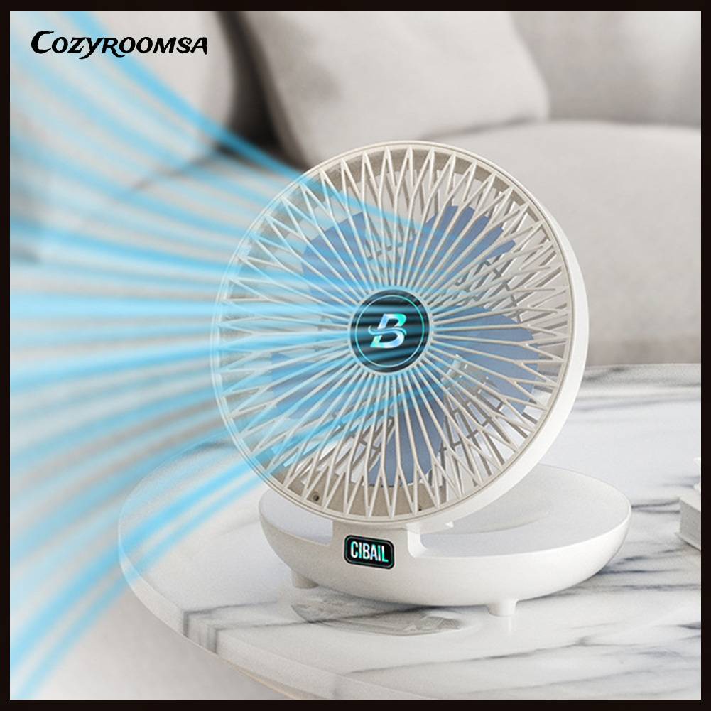 Quạt Gắn Tường 1200mAh / USB Yên Tĩnh Có Thể Sạc Lại Cho Nhà Ở / Văn Phòng