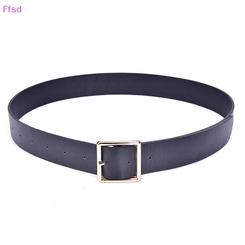 Thắt Lưng Da Khóa Vuông Kim Loại Thời Trang Cho Nữ