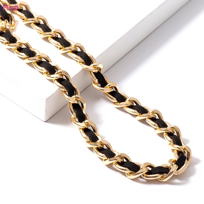 Thắt Lưng Dây Xích Dài Nhiều Lớp Tua Rua Cổ Điển Cho Nữ