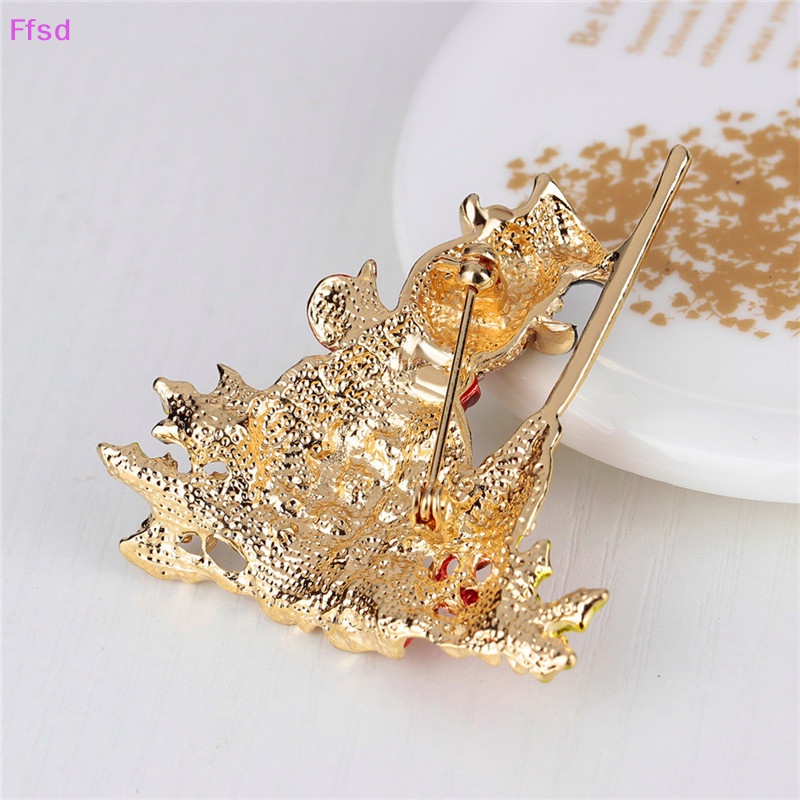 {Ffsd} Trâm Cài Áo Hình Người Tuyết Giáng Sinh Đính Đá Đáng Yêu Phong Cách Mới Ghim Cài Áo Hình Người Tuyết Đính Đá Nhân Tạo Thời Trang 1pc Mới - 1 Cái Mới