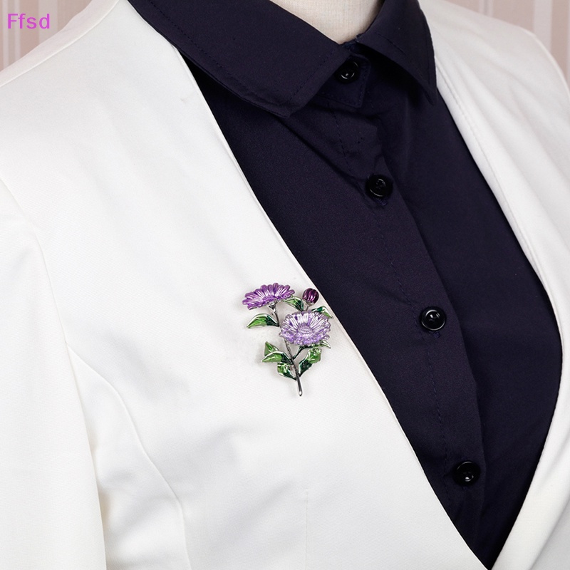 {Ffsd} Ghim Cài Áo Sơ Mi Hình Hoa Cúc Tráng Men Dành Cho Đám Cưới * Hàng Bán Chạy