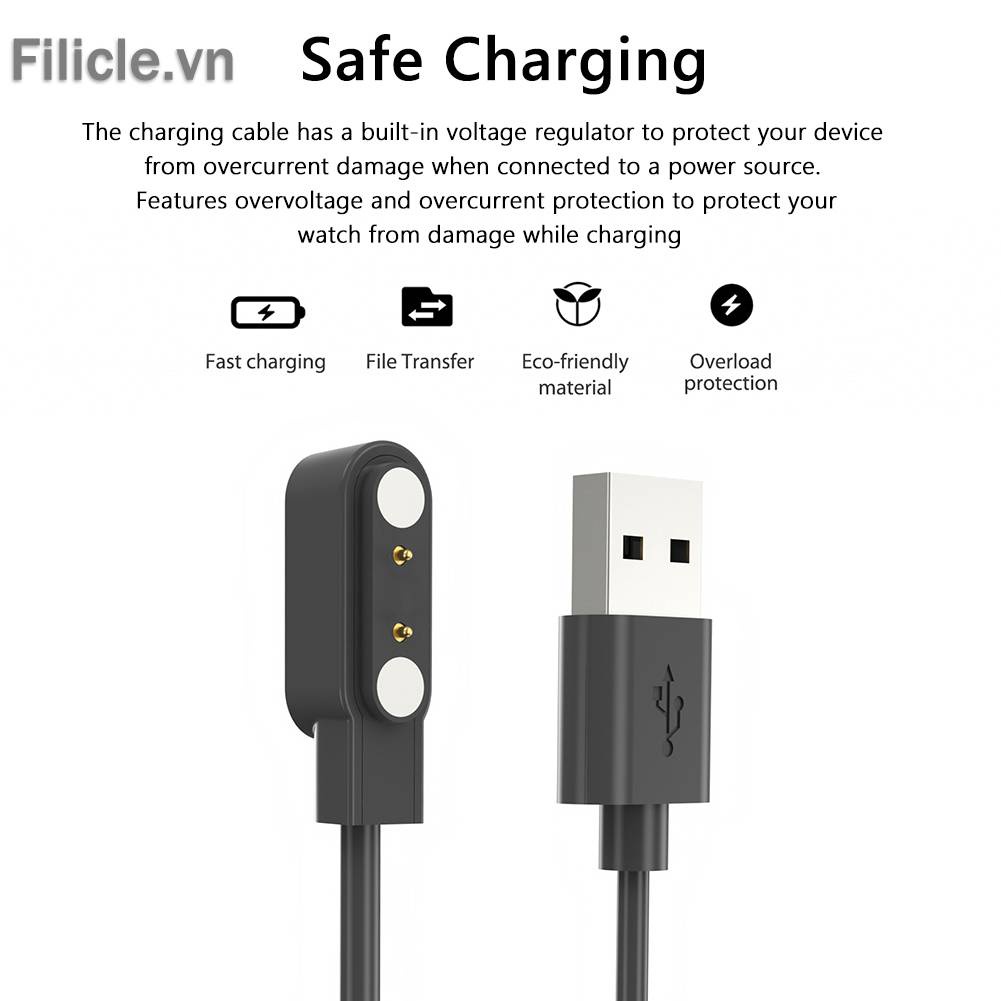 Dây Cáp Sạc USB Từ Tính Cho Kieslect Kr Pro / Kr / Lora 2 / Lora