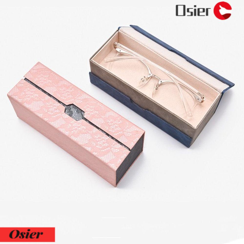 OSIER1 Hộp Đựng Mắt Kính Bằng Da PU Hai Lớp Tiện Dụng Giá Đỡ