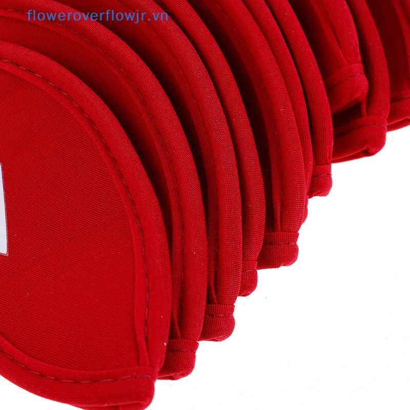 Set 10 Vỏ Bọc Bảo Vệ Đầu Gậy Đánh Golf Bằng Cao Su Tổng Hợp Neoprene Áo Khoác Thời Trang Trẻ Trung Cá Tính