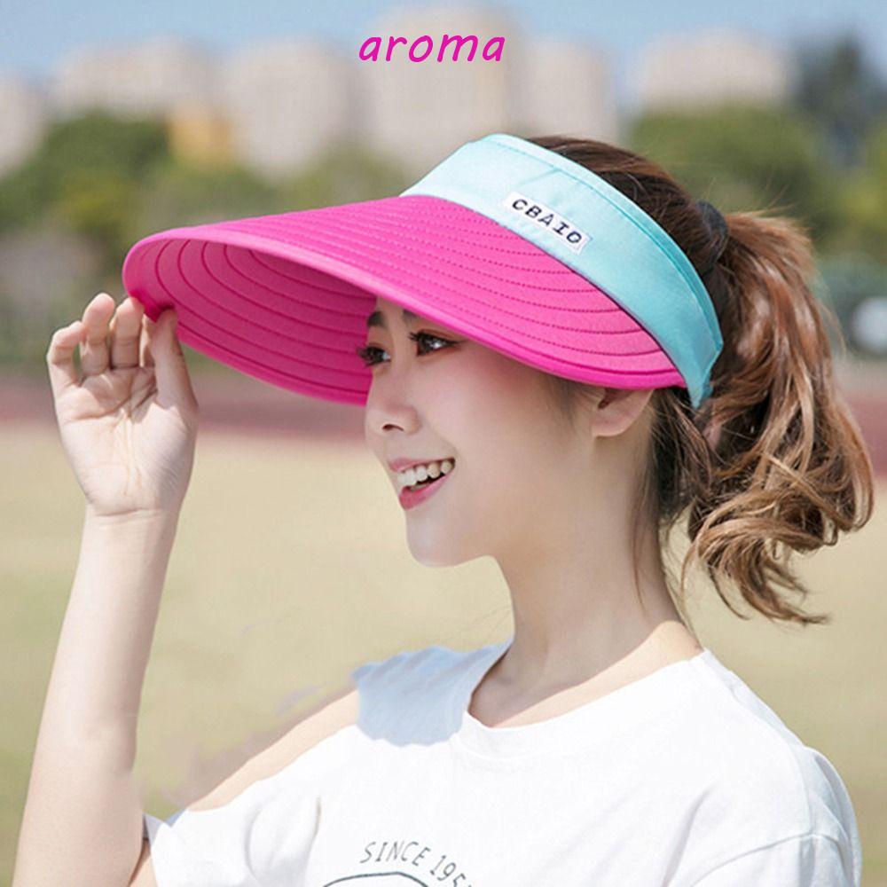 AROMA Mũ Lưỡi Trai Hở Chóp Chống Nắng Thời Trang Dành Cho Nữ
