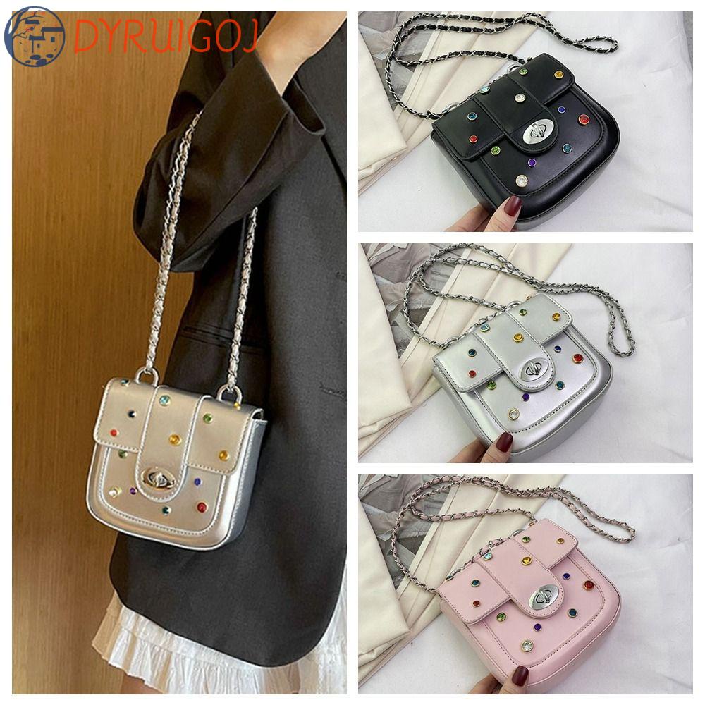 DYRUIDOJ Túi Đeo Vai / Kẹp Nách Hình Vuông Bằng Da Pu Nhiều Màu Sức Chứa Lớn Thời Trang Cho Nữ